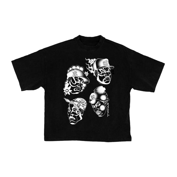 KOJIMAN × C.G.R  T-shirt HipHop LEGEND(BLK)